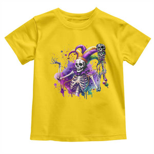 Mardi Gras Toddler T Shirt Jester Skeleton Skull Lovers TS10 Daisy Print Your Wear