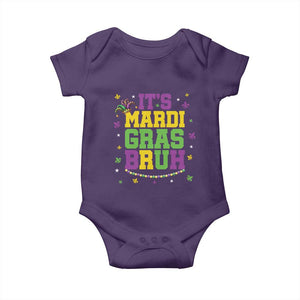 Bruh Mardi Gras Baby Onesie Funny Fat Tuesday Teens Boys Kids TS10 Purple Print Your Wear