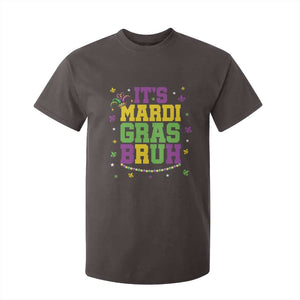 Bruh Mardi Gras T Shirt For Kid Funny Fat Tuesday Teens Boys Kids TS10 Dark Chocolate Print Your Wear
