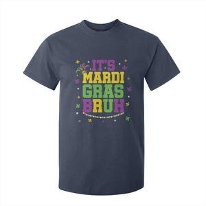 Bruh Mardi Gras T Shirt For Kid Funny Fat Tuesday Teens Boys Kids TS10 Navy Print Your Wear