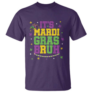 Bruh Mardi Gras T Shirt Funny Fat Tuesday Teens Boys Kids TS10 Purple Print Your Wear