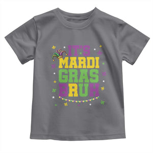 Bruh Mardi Gras Toddler T Shirt Funny Fat Tuesday Teens Boys Kids TS10 Charcoal Print Your Wear