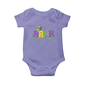 Bruh Mardi Gras Baby Onesie Carnival New Orleans Trip Parade Outfit Teens Boys Kids TS10 Violet Print Your Wear