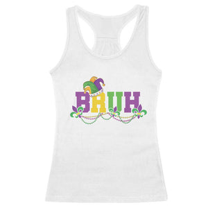 Bruh Mardi Gras Racerback Tank Top Carnival New Orleans Trip Parade Outfit Teens Boys Kids TS10 White Print Your Wear