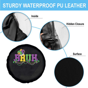 Bruh Mardi Gras Spare Tire Cover Carnival New Orleans Trip Parade Outfit Teens Boys Kids TS10 Print Your Wear