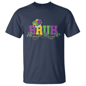 Bruh Mardi Gras T Shirt Carnival New Orleans Trip Parade Outfit Teens Boys Kids TS10 Navy Print Your Wear