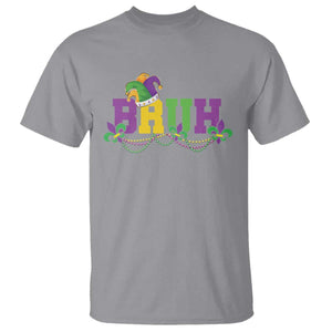 Bruh Mardi Gras T Shirt Carnival New Orleans Trip Parade Outfit Teens Boys Kids TS10 Sport Gray Print Your Wear