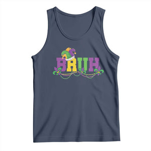 Bruh Mardi Gras Tank Top Carnival New Orleans Trip Parade Outfit Teens Boys Kids TS10 Navy Print Your Wear