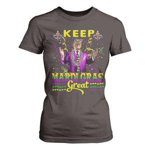 Funny Trump Keep Mardi Gras Great T Shirt For Women TS10 Dark Chocolate Print Your Wear