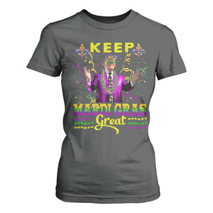 Funny Trump Keep Mardi Gras Great T Shirt For Women TS10 Dark Heather Print Your Wear