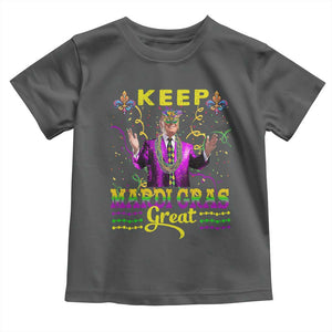 Funny Trump Keep Mardi Gras Great Toddler T Shirt TS10 Dark Heather Print Your Wear