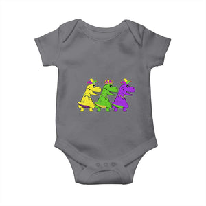 Mardi Gras Baby Onesie Kids Trex Dinos Toddler Boys TS10 Charcoal Print Your Wear