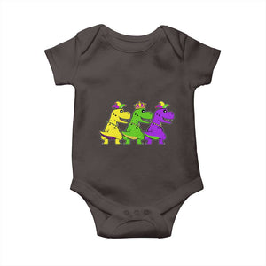 Mardi Gras Baby Onesie Kids Trex Dinos Toddler Boys TS10 Dark Chocolate Print Your Wear
