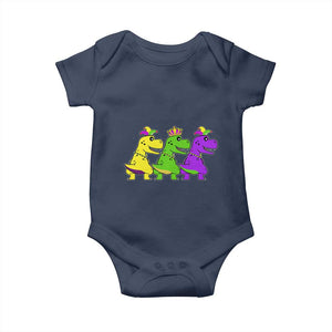 Mardi Gras Baby Onesie Kids Trex Dinos Toddler Boys TS10 Navy Print Your Wear