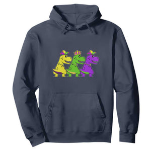 Mardi Gras Hoodie Kids Trex Dinos Toddler Boys TS10 Navy Print Your Wear