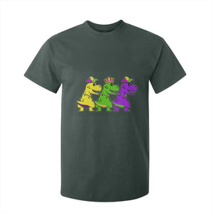 Mardi Gras T Shirt For Kid Kids Trex Dinos Toddler Boys TS10 Dark Forest Green Print Your Wear