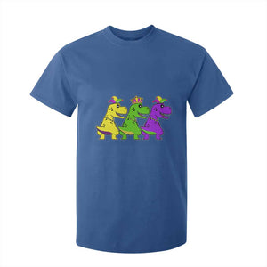 Mardi Gras T Shirt For Kid Kids Trex Dinos Toddler Boys TS10 Royal Blue Print Your Wear