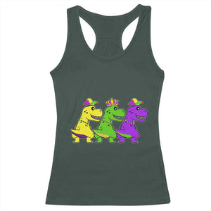 Mardi Gras Racerback Tank Top Kids Trex Dinos Toddler Boys TS10 Dark Forest Green Print Your Wear