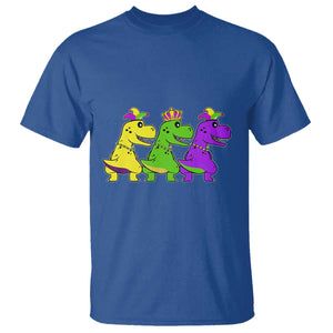 Mardi Gras T Shirt Kids Trex Dinos Toddler Boys TS10 Royal Blue Print Your Wear