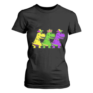 Mardi Gras T Shirt For Women Kids Trex Dinos Toddler Boys TS10 Black Print Your Wear