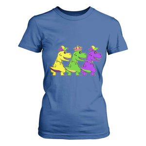Mardi Gras T Shirt For Women Kids Trex Dinos Toddler Boys TS10 Royal Blue Print Your Wear
