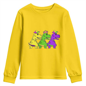 Mardi Gras Youth Sweatshirt Kids Trex Dinos Toddler Boys TS10 Daisy Print Your Wear