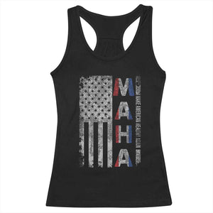 MAHA Make America Healthy Again Racerback Tank Top Trump RFK Jr Kennedy Medical Freedom USA Flag TS10 Black Print Your Wear