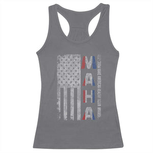 MAHA Make America Healthy Again Racerback Tank Top Trump RFK Jr Kennedy Medical Freedom USA Flag TS10 Charcoal Print Your Wear