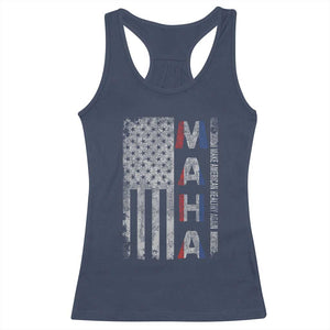 MAHA Make America Healthy Again Racerback Tank Top Trump RFK Jr Kennedy Medical Freedom USA Flag TS10 Navy Print Your Wear
