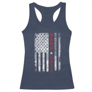 MAHA Make America Healthy Again 2025 Racerback Tank Top Trump RFK Jr Kennedy Medical Freedom USA Flag TS10 Navy Print Your Wear
