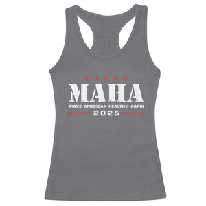 MAHA Make America Healthy Again Racerback Tank Top Trump RFK Jr Kennedy 2025 TS10 Charcoal Print Your Wear