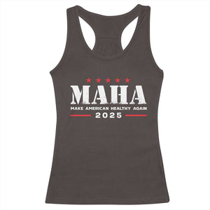 MAHA Make America Healthy Again Racerback Tank Top Trump RFK Jr Kennedy 2025 TS10 Dark Chocolate Print Your Wear