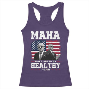 Trump Kennedy Racerback Tank Top RFK MAHA Make America Healthy Again 2025 USA Flag TS10 Purple Print Your Wear