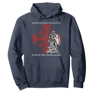 Catholic Knight Templar Crusader Cross Hoodie Kingdom Of Jerusalem TS10 Navy Print Your Wear