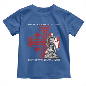Catholic Knight Templar Crusader Cross Toddler T Shirt Kingdom Of Jerusalem TS10 Royal Blue Print Your Wear