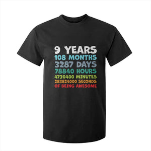 9 Year Old Bday T Shirt For Kid Son Boy 9yr 9th Birthday Gifts TS10 Black Print Your Wear