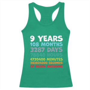 9 Year Old Bday Racerback Tank Top Son Boy 9yr 9th Birthday Gifts TS10 Irish Green Print Your Wear