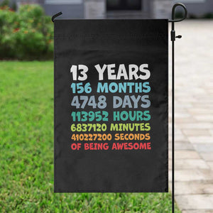 13th Birthday Garden Flag 13 Year Old Bday Gifts Son Boy 13yr TS10 Print Your Wear