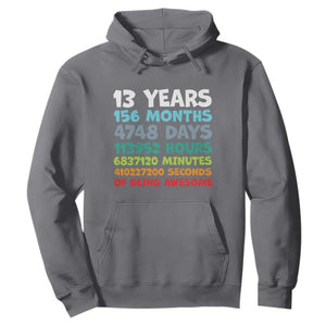 13th Birthday Hoodie 13 Year Old Bday Gifts Son Boy 13yr TS10 Charcoal Print Your Wear