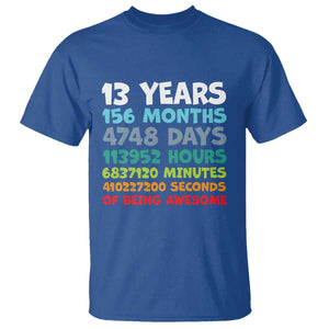 13th Birthday T Shirt 13 Year Old Bday Gifts Son Boy 13yr TS10 Royal Blue Print Your Wear