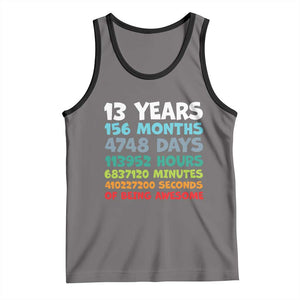 13th Birthday Tank Top 13 Year Old Bday Gifts Son Boy 13yr TS10 Deep Heather Black Print Your Wear