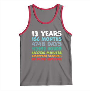 13th Birthday Tank Top 13 Year Old Bday Gifts Son Boy 13yr TS10 Deep Heather Red Print Your Wear