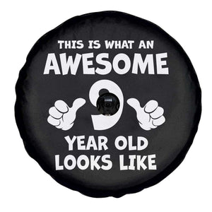 9th Birthday Gifts Spare Tire Cover Awesome 9 Year Old Bday Son Boy Girl 9yr TS10 Print Your Wear