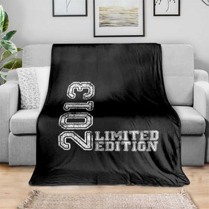 2013 Limited Edition Throw Blanket Limited Edition 13th Birthday Boys Girl TS10 Print Your Wear