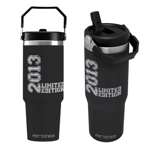 2013 Limited Edition Flip Straw Tumbler Limited Edition 13th Birthday Boys Girl TS10 One Size: 30 oz Black Print Your Wear