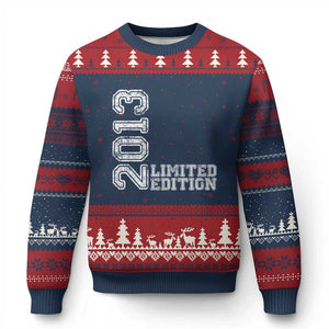 2013 Limited Edition Ugly Christmas Sweater Limited Edition 13th Birthday Boys Girl TS10 Navy Red Print Your Wear