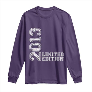 2013 Limited Edition Long Sleeve Shirt Limited Edition 13th Birthday Boys Girl TS10 Purple Print Your Wear