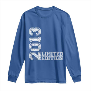 2013 Limited Edition Long Sleeve Shirt Limited Edition 13th Birthday Boys Girl TS10 Royal Blue Print Your Wear