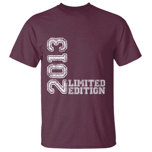 2013 Limited Edition T Shirt Limited Edition 13th Birthday Boys Girl TS10 Maroon Print Your Wear