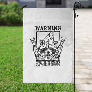 Vintage Raccoon 13th Birthday Garden Flag 13 Year Old Official Teenager Gifts TS10 Print Your Wear
